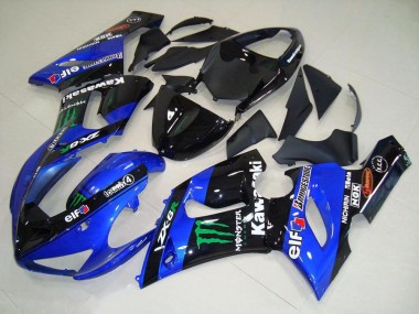 Carenagem Moto ZX6R 05-06 - Doce Azul Monster