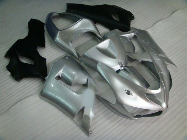 Carenagem Moto ZX6R 05-06 - Prata Preto