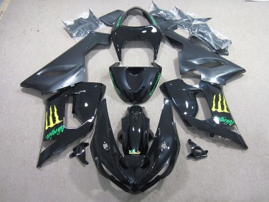 Carenagem Moto ZX6R 05-06 - Preto Verde Ninja