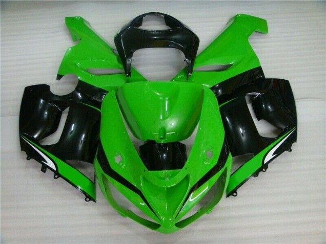 Carenagem Moto ZX6R 05-06 - Verde Branco Preto Carenagem Moto ZX6R 05-06 - Verde Branco Preto