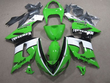 Carenagem Moto ZX6R 05-06 - Verde Branco Preto Ninja 636