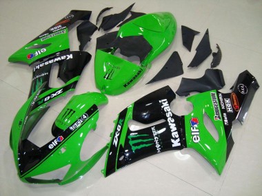 Carenagem Moto ZX6R 05-06 - Verde Monster