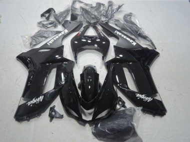 Carenagem Moto ZX6R 07-08 - Preto Branco Ninja