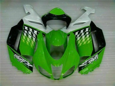Carenagem Moto ZX6R 07-08 - Verde Branco Ninja