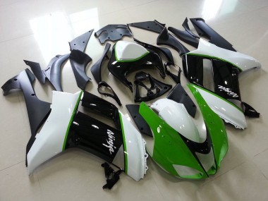 Carenagem Moto ZX6R 07-08 - Verde Preto Branco