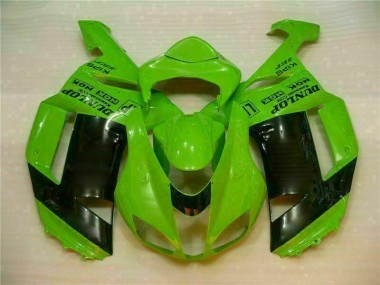 Carenagem Moto ZX6R 07-08 - Verde Preto Dunlop