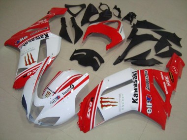 Carenagem Moto ZX6R 07-08 - Vermelho & Branco