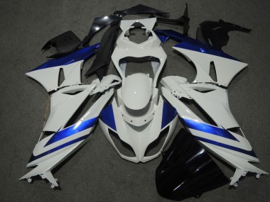 Carenagem Moto ZX6R 09-12 - Branco Azul
