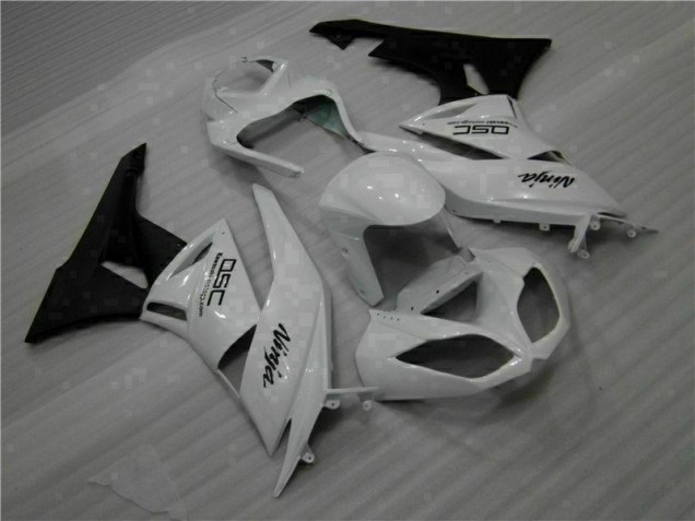 Carenagem Moto ZX6R 09-12 - Branco Preto Ninja Carenagem Moto ZX6R 09-12 - Branco Preto Ninja
