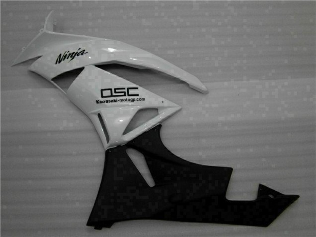 Carenagem Moto ZX6R 09-12 - Branco Preto Ninja Carenagem Moto ZX6R 09-12 - Branco Preto Ninja
