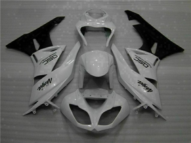Carenagem Moto ZX6R 09-12 - Branco Preto Ninja Carenagem Moto ZX6R 09-12 - Branco Preto Ninja