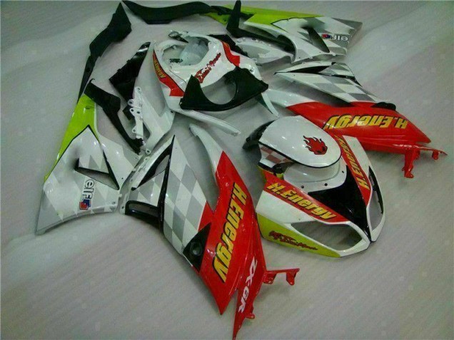 Carenagem Moto ZX6R 09-12 - Branco Vermelho H. Energy Carenagem Moto ZX6R 09-12 - Branco Vermelho H. Energy