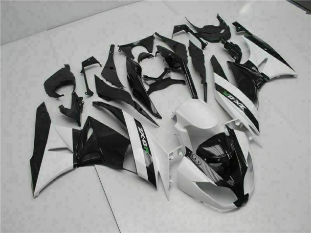 Carenagem Moto ZX6R 09-12 - Preto Branco Carenagem Moto ZX6R 09-12 - Preto Branco