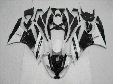 Carenagem Moto ZX6R 09-12 - Preto Branco