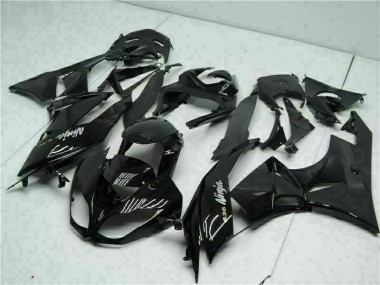 Carenagem Moto ZX6R 09-12 - Preto Branco Ninja 636