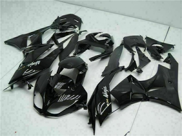 Carenagem Moto ZX6R 09-12 - Preto Branco Ninja 636 Carenagem Moto ZX6R 09-12 - Preto Branco Ninja 636