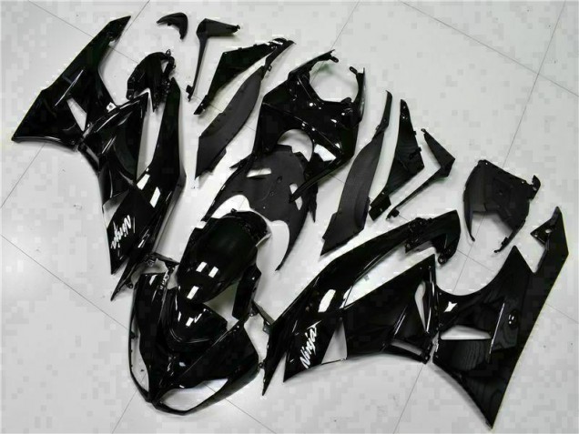 Carenagem Moto ZX6R 09-12 - Preto Branco Ninja Carenagem Moto ZX6R 09-12 - Preto Branco Ninja
