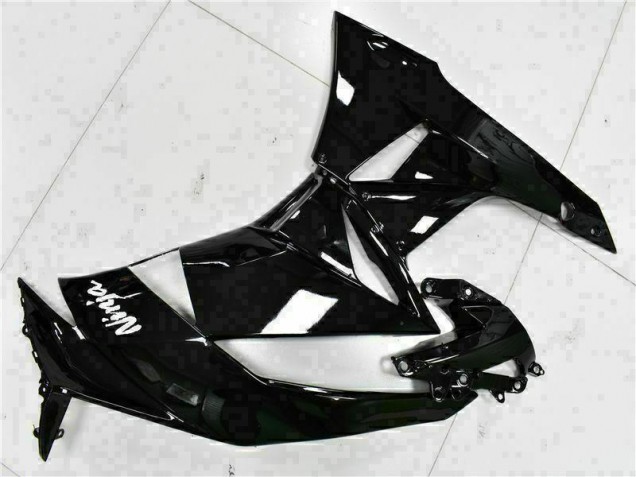 Carenagem Moto ZX6R 09-12 - Preto Branco Ninja Carenagem Moto ZX6R 09-12 - Preto Branco Ninja
