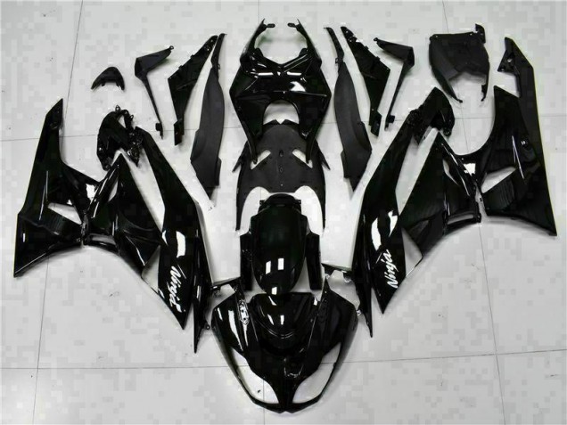 Carenagem Moto ZX6R 09-12 - Preto Branco Ninja Carenagem Moto ZX6R 09-12 - Preto Branco Ninja