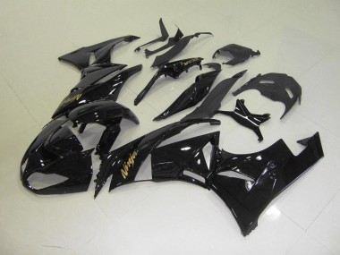 Carenagem Moto ZX6R 09-12 - Preto & Ouro Adesivo