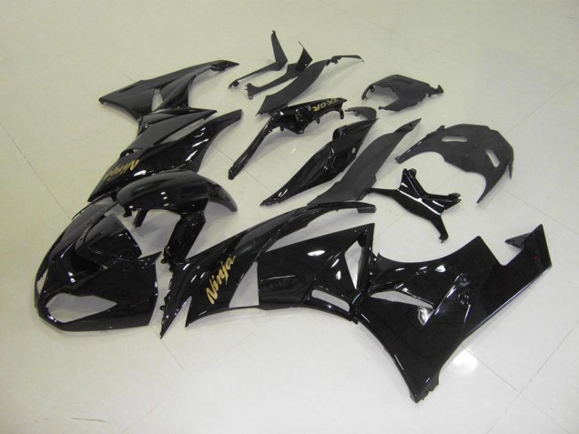 Carenagem Moto ZX6R 09-12 - Preto & Ouro Adesivo Carenagem Moto ZX6R 09-12 - Preto & Ouro Adesivo