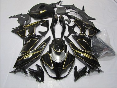 Carenagem Moto ZX6R 09-12 - Preto Ouro