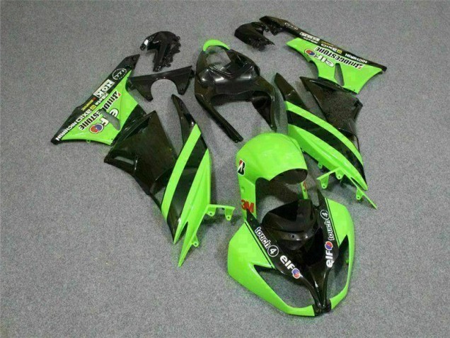 Carenagem Moto ZX6R 09-12 - Preto Verde 3M Touch4 Carenagem Moto ZX6R 09-12 - Preto Verde 3M Touch4