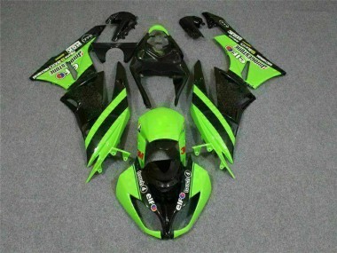 Carenagem Moto ZX6R 09-12 - Preto Verde 3M Touch4