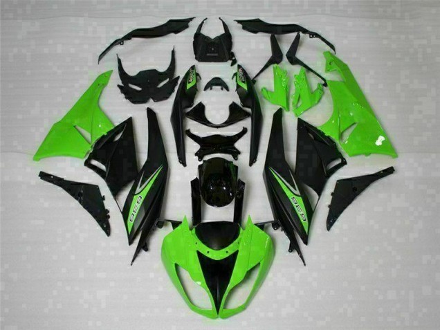 Carenagem Moto ZX6R 09-12 - Preto Verde 636 Carenagem Moto ZX6R 09-12 - Preto Verde 636