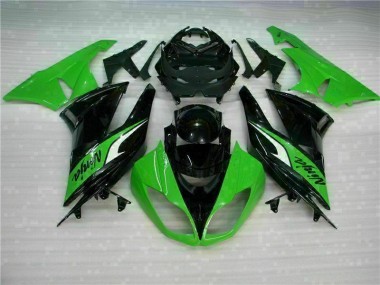 Carenagem Moto ZX6R 09-12 - Preto Verde