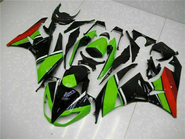 Carenagem Moto ZX6R 09-12 - Preto Verde Vermelho Carenagem Moto ZX6R 09-12 - Preto Verde Vermelho