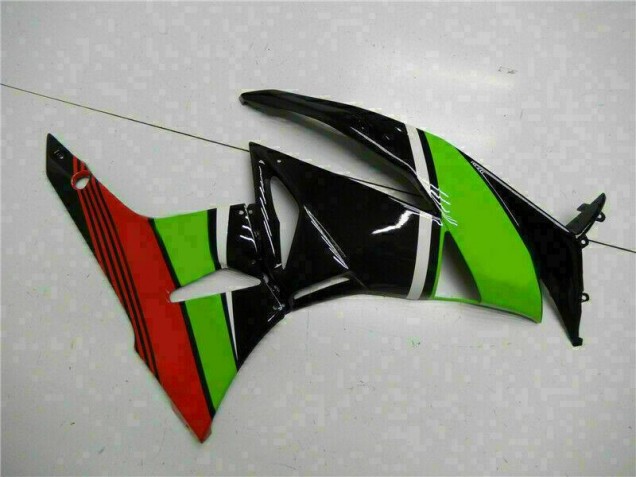 Carenagem Moto ZX6R 09-12 - Preto Verde Vermelho Carenagem Moto ZX6R 09-12 - Preto Verde Vermelho