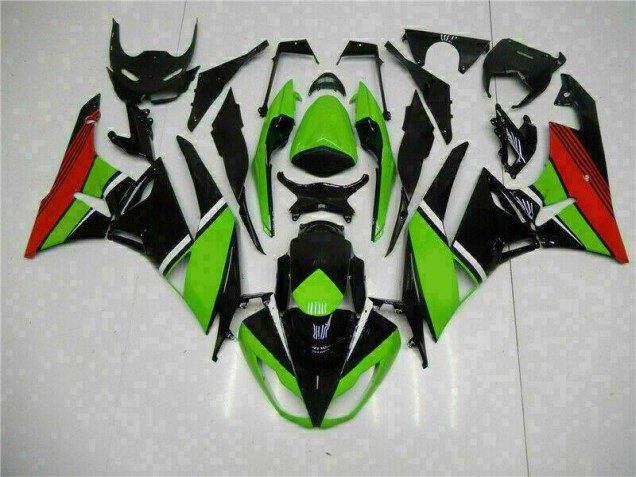 Carenagem Moto ZX6R 09-12 - Preto Verde Vermelho Carenagem Moto ZX6R 09-12 - Preto Verde Vermelho