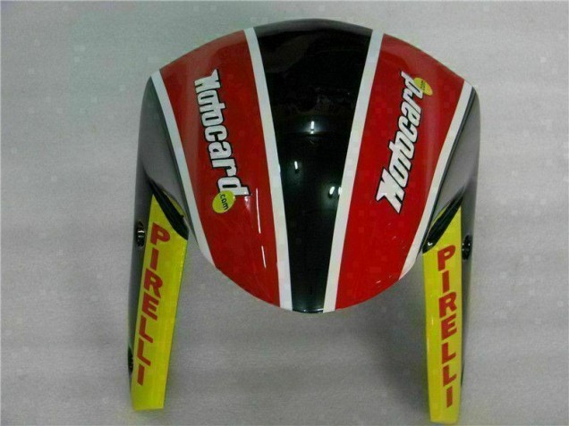 Carenagem Moto ZX6R 09-12 - Preto Vermelho Verde Motocard Carenagem Moto ZX6R 09-12 - Preto Vermelho Verde Motocard