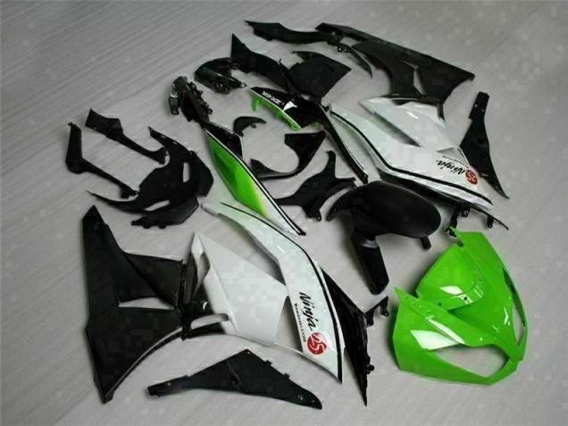 Carenagem Moto ZX6R 09-12 - Verde Preto Branco 25 Carenagem Moto ZX6R 09-12 - Verde Preto Branco 25