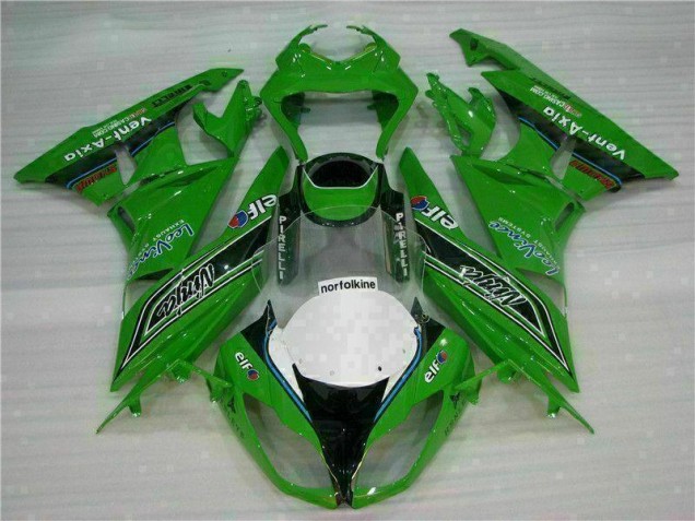 Carenagem Moto ZX6R 09-12 - Verde Preto LeoVince Carenagem Moto ZX6R 09-12 - Verde Preto LeoVince