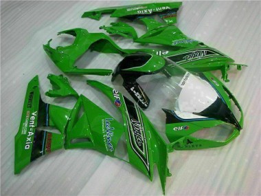 Carenagem Moto ZX6R 09-12 - Verde Preto LeoVince