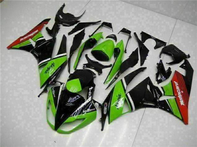 Carenagem Moto ZX6R 09-12 - Verde Preto Vermelho Carenagem Moto ZX6R 09-12 - Verde Preto Vermelho