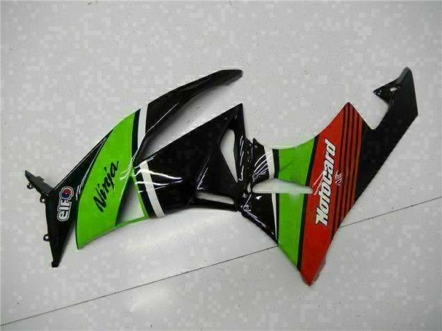 Carenagem Moto ZX6R 09-12 - Verde Preto Vermelho Carenagem Moto ZX6R 09-12 - Verde Preto Vermelho