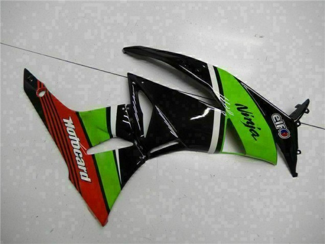 Carenagem Moto ZX6R 09-12 - Verde Preto Vermelho Carenagem Moto ZX6R 09-12 - Verde Preto Vermelho