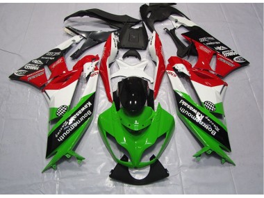 Carenagem Moto ZX6R 09-12 - Verde Vermelho