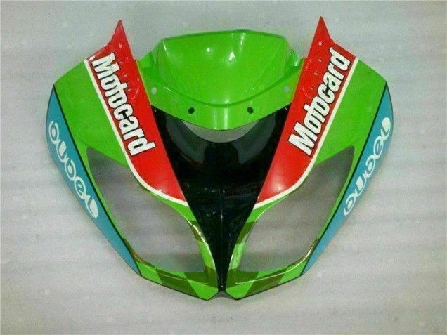 Carenagem Moto ZX6R 09-12 - Vermelho Verde Motocard Carenagem Moto ZX6R 09-12 - Vermelho Verde Motocard