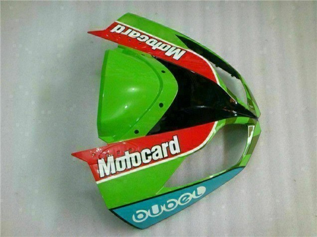 Carenagem Moto ZX6R 09-12 - Vermelho Verde Motocard Carenagem Moto ZX6R 09-12 - Vermelho Verde Motocard