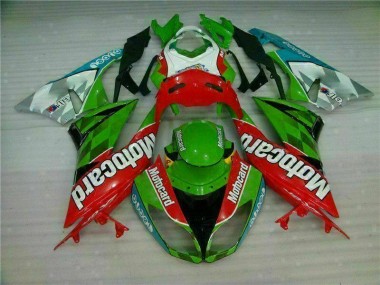 Carenagem Moto ZX6R 09-12 - Vermelho Verde Motocard