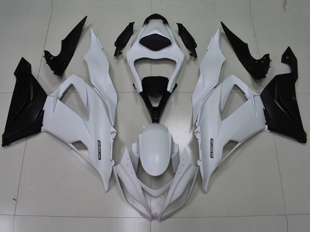 Carenagem Moto ZX6R 13-18 - Branco Preto 636 Carenagem Moto ZX6R 13-18 - Branco Preto 636
