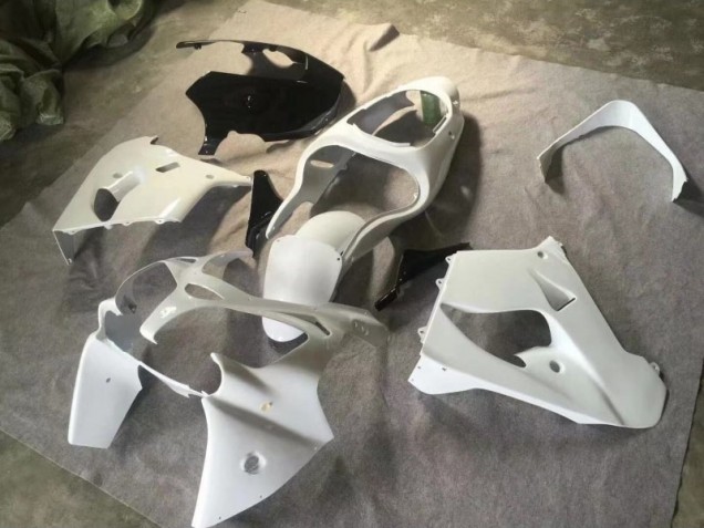 Carenagem Moto ZX9R 00-01 - Pure Branco Preto Brilhante