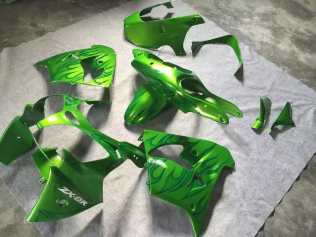 Carenagem Moto ZX9R 00-01 - Verde Verde Chama Carenagem Moto ZX9R 00-01 - Verde Verde Chama
