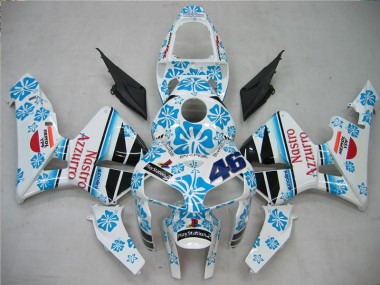 Carenagem & Plástico Moto CBR 600RR 05-06 - Branco Azul Nastro Azzurro 46