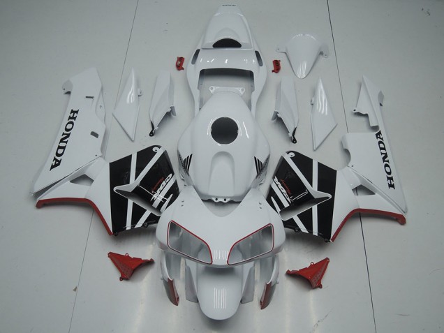 Carroçaria Moto CBR 600RR 03-04 - Branco Preto Carroçaria Moto CBR 600RR 03-04 - Branco Preto