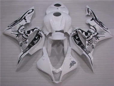 Carroçaria Moto CBR 600RR 07-08 - Preto Branco